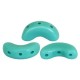Cuentas de vidrio Arcos® par Puca® - Opaque green turquoise 63130